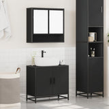 2 Piece Bathroom Furniture Set Engineered Wood