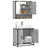 2 Piece Bathroom Furniture Set Engineered Wood