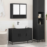 2 Piece Bathroom Furniture Set Engineered Wood