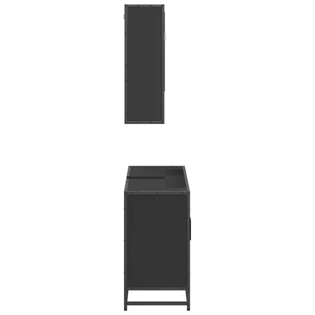 2 Piece Bathroom Furniture Set Engineered Wood