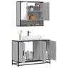 2 Piece Bathroom Furniture Set Engineered Wood