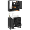 2 Piece Bathroom Furniture Set Engineered Wood