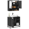 2 Piece Bathroom Furniture Set Engineered Wood