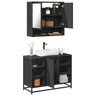 2 Piece Bathroom Furniture Set Engineered Wood