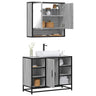 2 Piece Bathroom Furniture Set Engineered Wood