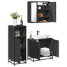 3 Piece Bathroom Furniture Set Engineered Wood