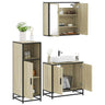 3 Piece Bathroom Furniture Set Engineered Wood