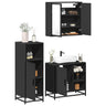 3 Piece Bathroom Furniture Set Engineered Wood