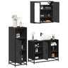 3 Piece Bathroom Furniture Set Engineered Wood
