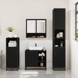 3 Piece Bathroom Furniture Set Engineered Wood
