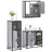 3 Piece Bathroom Furniture Set Engineered Wood