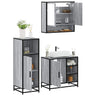 3 Piece Bathroom Furniture Set Engineered Wood