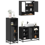 3 Piece Bathroom Furniture Set Engineered Wood
