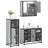 3 Piece Bathroom Furniture Set Engineered Wood
