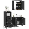 3 Piece Bathroom Furniture Set Engineered Wood