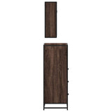 3 Piece Bathroom Furniture Set Engineered Wood