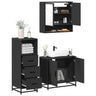 3 Piece Bathroom Furniture Set Engineered Wood