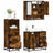 3 Piece Bathroom Furniture Set Engineered Wood