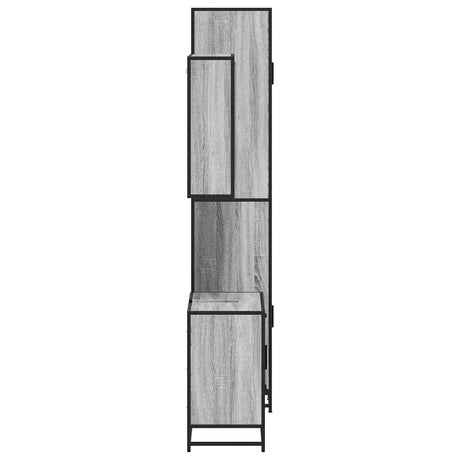 3 Piece Bathroom Furniture Set Engineered Wood