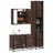 3 Piece Bathroom Furniture Set Engineered Wood
