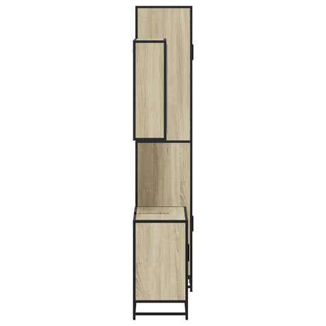 3 Piece Bathroom Furniture Set Engineered Wood