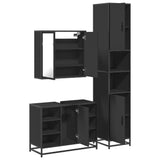 3 Piece Bathroom Furniture Set Engineered Wood