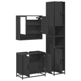 3 Piece Bathroom Furniture Set Engineered Wood