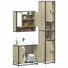 3 Piece Bathroom Furniture Set Engineered Wood