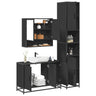 3 Piece Bathroom Furniture Set Engineered Wood