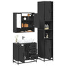 3 Piece Bathroom Furniture Set Engineered Wood