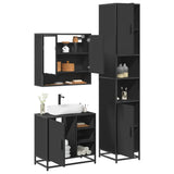 3 Piece Bathroom Furniture Set Engineered Wood
