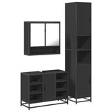 3 Piece Bathroom Furniture Set Engineered Wood