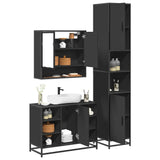 3 Piece Bathroom Furniture Set Engineered Wood