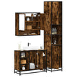 3 Piece Bathroom Furniture Set Engineered Wood