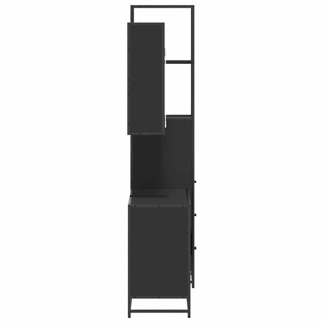 3 Piece Bathroom Furniture Set Engineered Wood