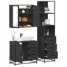 3 Piece Bathroom Furniture Set Engineered Wood