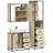 3 Piece Bathroom Furniture Set Engineered Wood