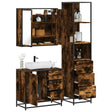 3 Piece Bathroom Furniture Set Engineered Wood