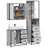 3 Piece Bathroom Furniture Set Engineered Wood