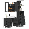 3 Piece Bathroom Furniture Set Engineered Wood