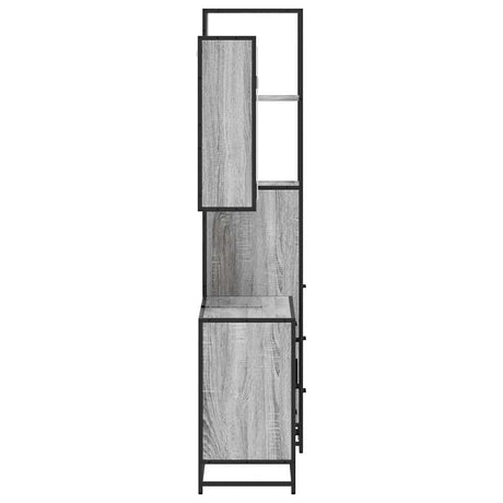 3 Piece Bathroom Furniture Set Engineered Wood