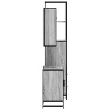 3 Piece Bathroom Furniture Set Engineered Wood