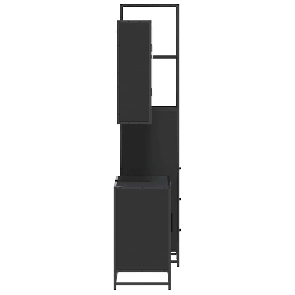 3 Piece Bathroom Furniture Set Engineered Wood