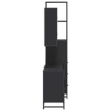 3 Piece Bathroom Furniture Set Engineered Wood
