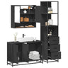 3 Piece Bathroom Furniture Set Engineered Wood
