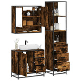 3 Piece Bathroom Furniture Set Engineered Wood