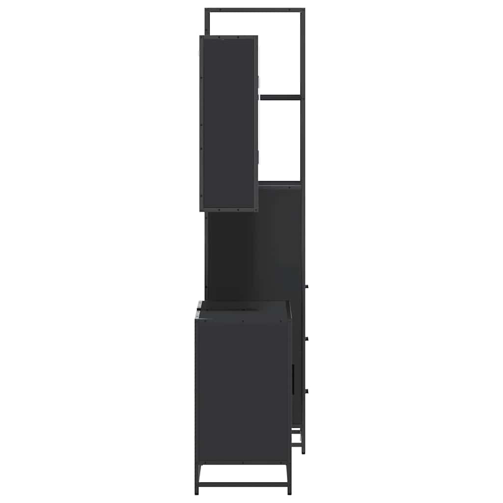 3 Piece Bathroom Furniture Set Engineered Wood