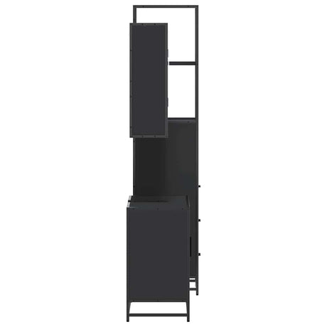 3 Piece Bathroom Furniture Set Engineered Wood