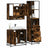 3 Piece Bathroom Furniture Set Engineered Wood