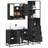 3 Piece Bathroom Furniture Set  Engineered Wood